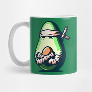 Funny Avocado Fruit Ninja Mug